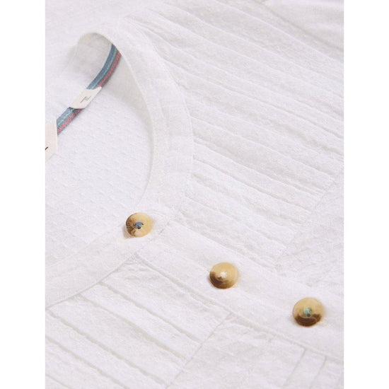 Young Ideas/Henmores - Isla 3/4 Sleeve Top - Brilliant White - 8