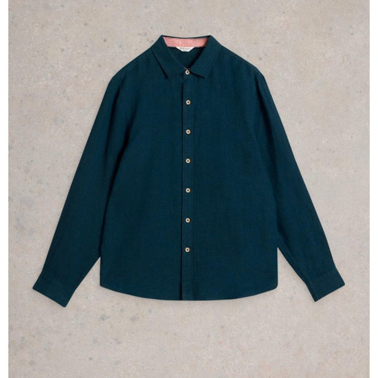 Young Ideas/Henmores - Keswick LS Linen Shirt - Brilliant White - M