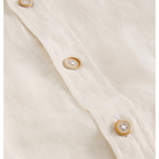 Young Ideas/Henmores - Keswick LS Linen Shirt - Brilliant White - M
