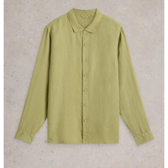 Young Ideas/Henmores - Keswick LS Linen Shirt - Brilliant White - M