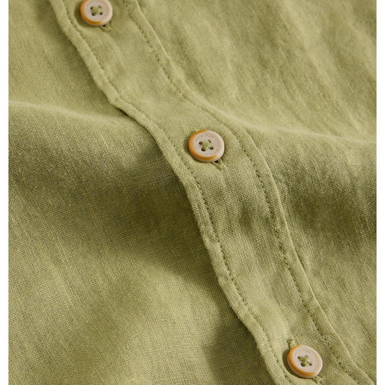 Young Ideas/Henmores - Keswick LS Linen Shirt - Brilliant White - M