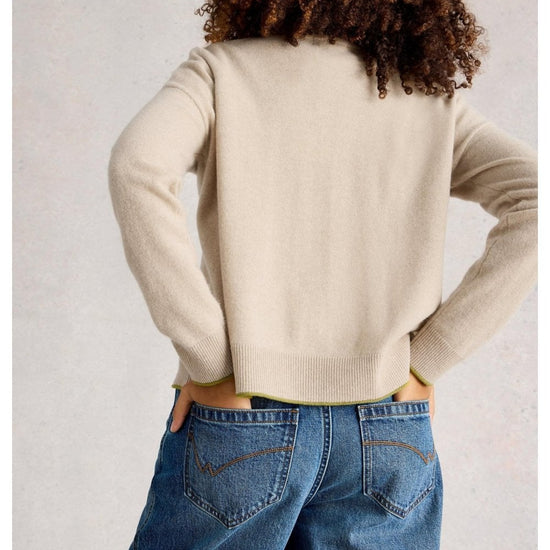 Young Ideas/Henmores - Kitty Cashmere Cardigan - Light Natural - 8