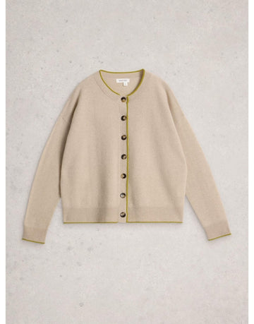 Young Ideas/Henmores - Kitty Cashmere Cardigan - Light Natural - 8