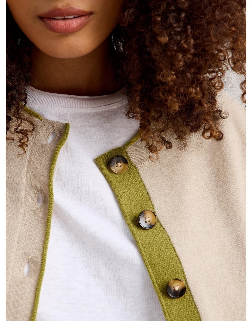 Young Ideas/Henmores - Kitty Cashmere Cardigan - Light Natural - 8