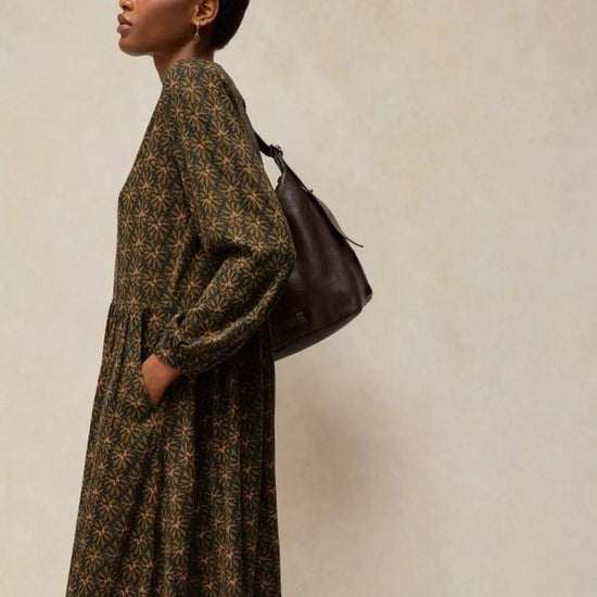 Young Ideas & Henmores -Lola Jersey Dress -Green Multi -8