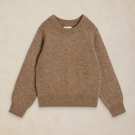 Young Ideas & Henmores -Lucie Crew Neck Jumper -Dark Natural -8