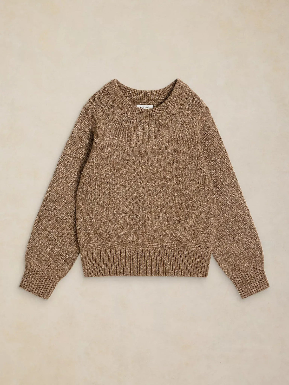 Young Ideas & Henmores -Lucie Crew Neck Jumper -Dark Natural -8