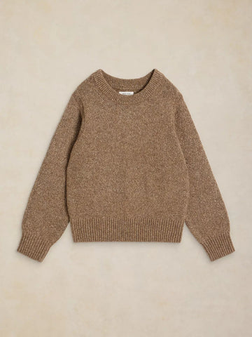 Young Ideas & Henmores -Lucie Crew Neck Jumper -Dark Natural -8
