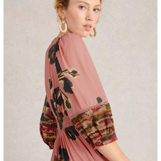 Young Ideas/Henmores - Lucy Midi Dress - Green Print - 8