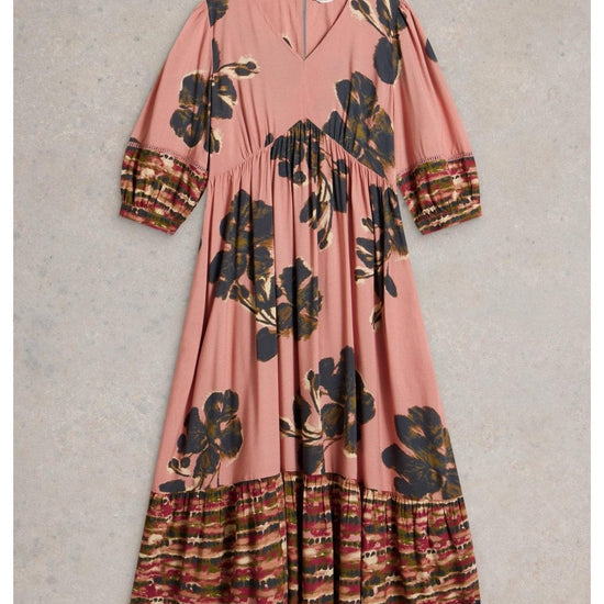 Young Ideas/Henmores - Lucy Midi Dress - Green Print - 8