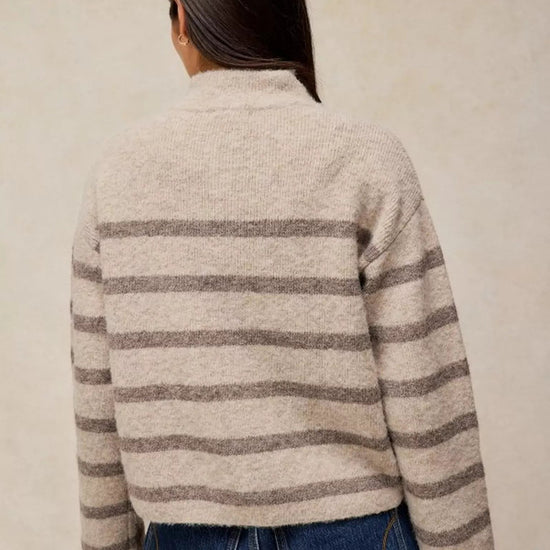 Young Ideas & Henmores -Margot Stripe Cardi -Natural Multi -8