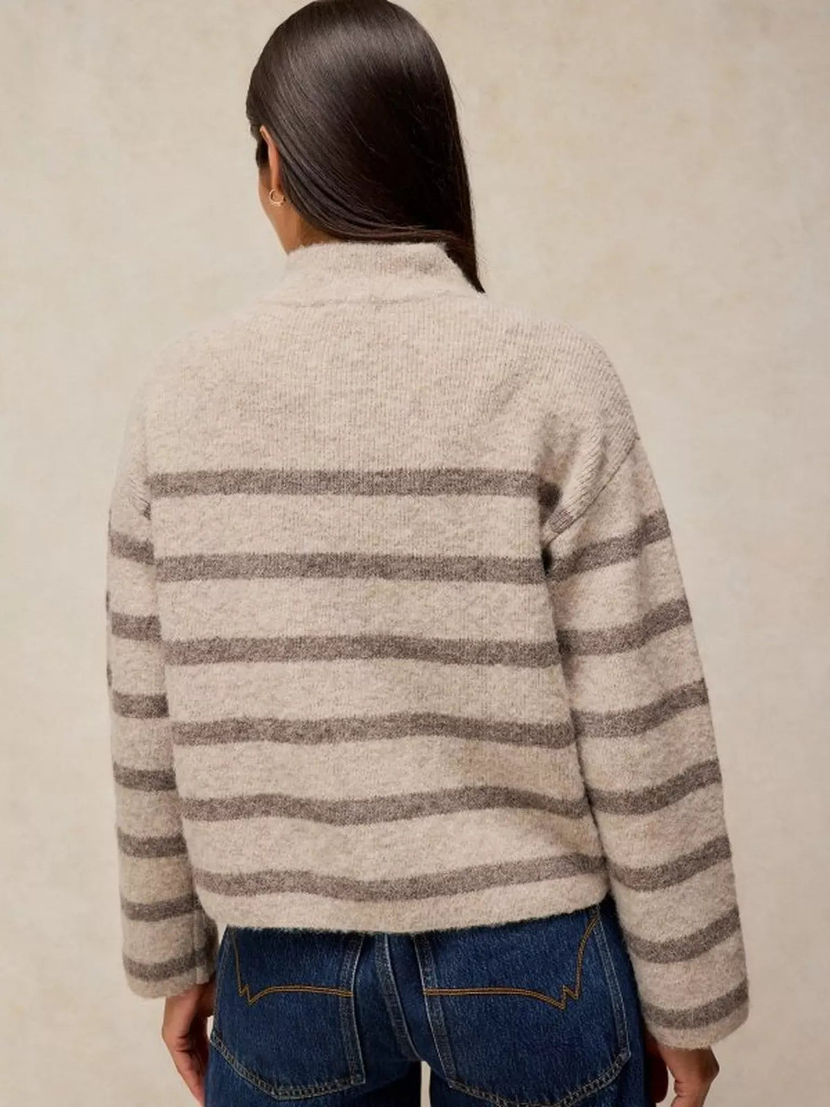 Young Ideas & Henmores -Margot Stripe Cardi -Natural Multi -8