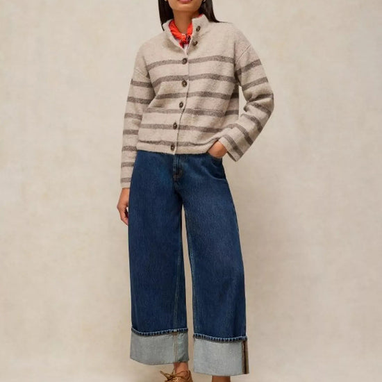 Young Ideas & Henmores -Margot Stripe Cardi -Natural Multi -8