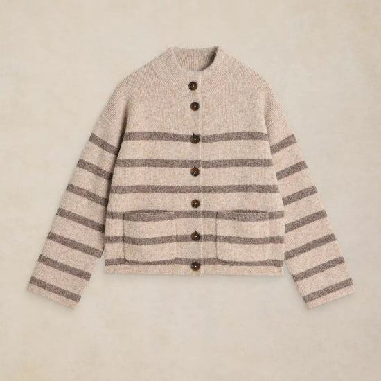 Young Ideas & Henmores -Margot Stripe Cardi -Natural Multi -8