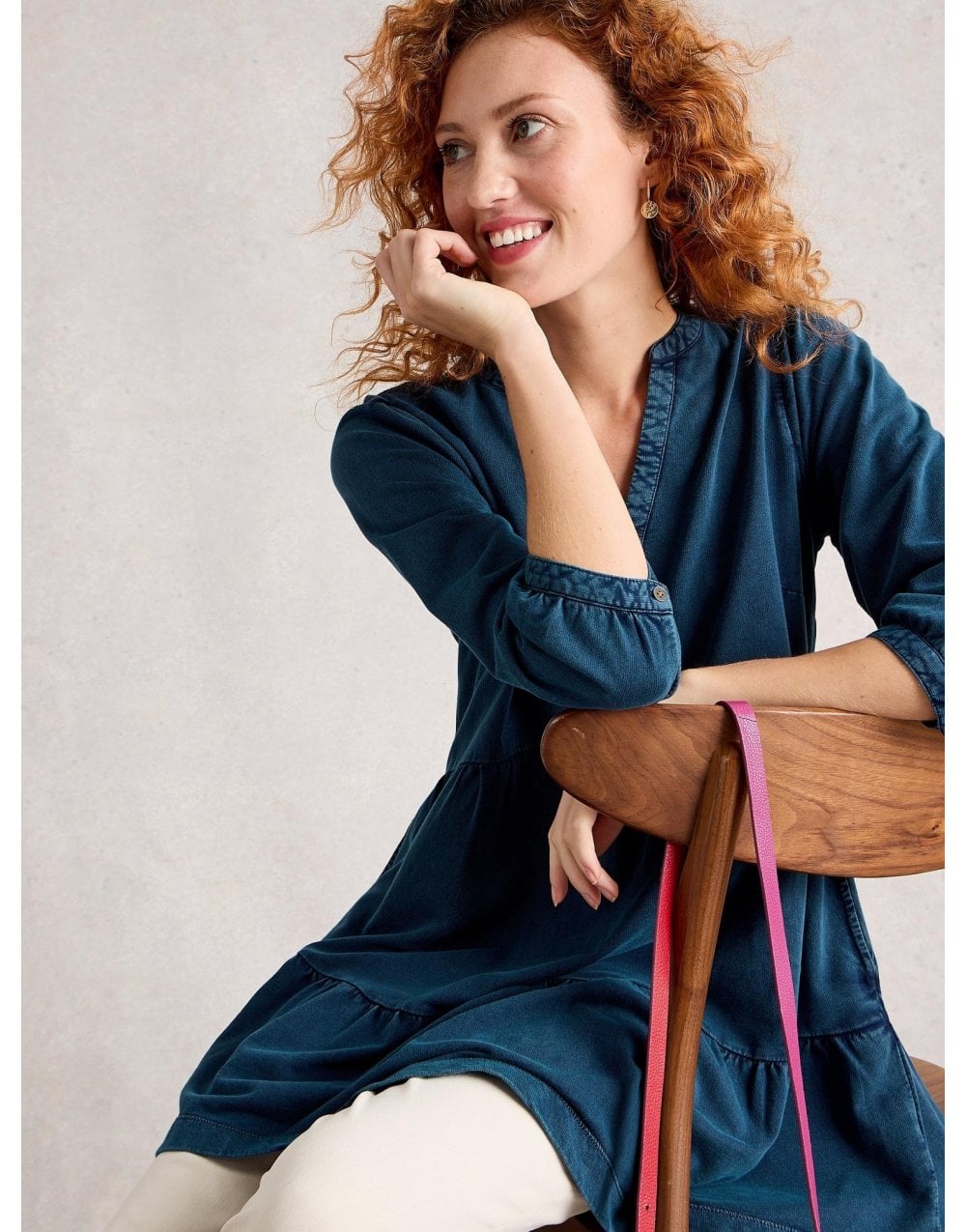 Young Ideas/Henmores - Marta Short Tunic - Indigo Blue - 8