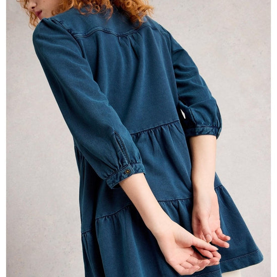 Young Ideas/Henmores - Marta Short Tunic - Indigo Blue - 8