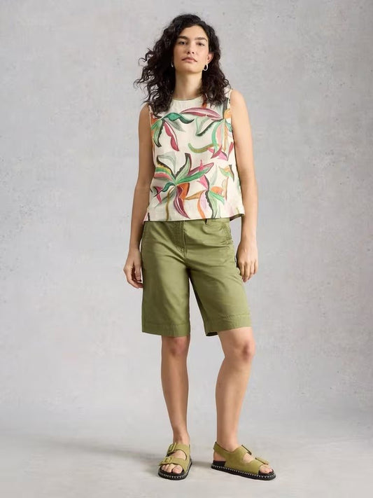 Young Ideas & Henmores - Matilda Linen Vest - Natural Print - 8