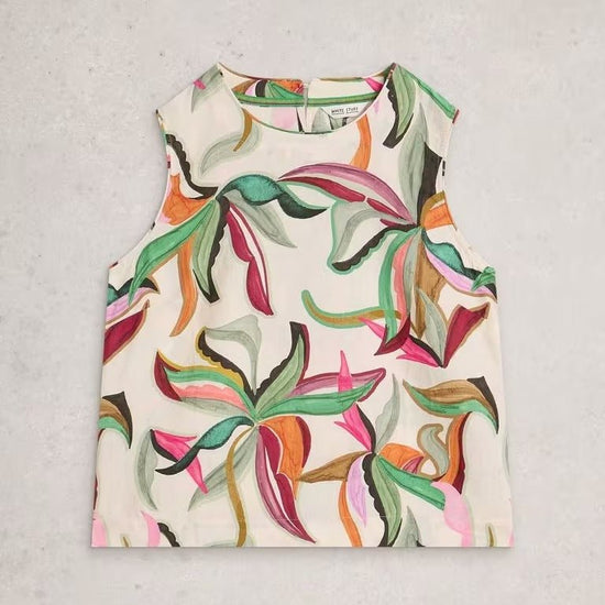 Young Ideas & Henmores - Matilda Linen Vest - Natural Print - 8