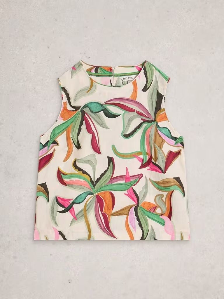 Young Ideas & Henmores - Matilda Linen Vest - Natural Print - 8