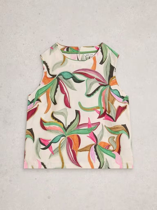 Young Ideas & Henmores - Matilda Linen Vest - Natural Print - 8