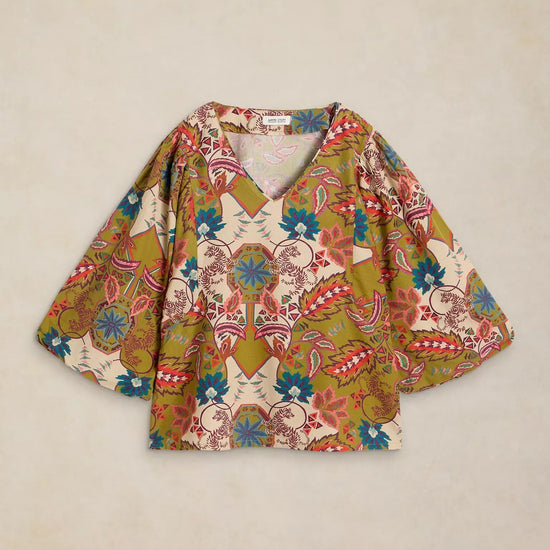 Young Ideas & Henmores -Matilda Top -Green Multi -8