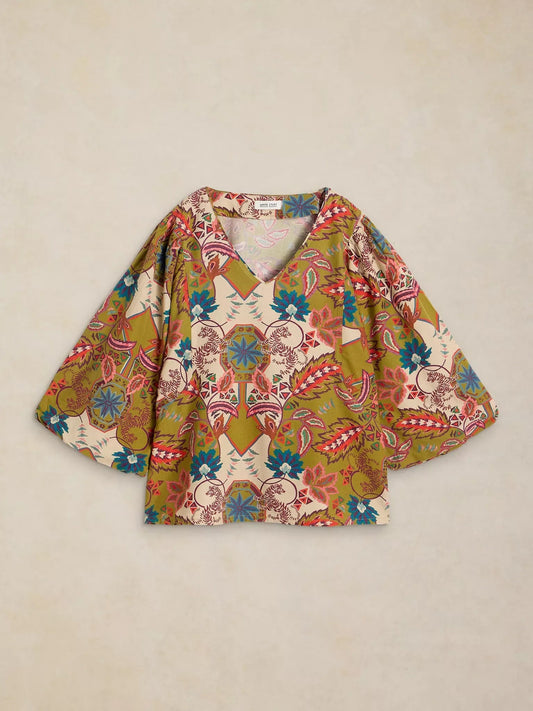 Young Ideas & Henmores -Matilda Top -Green Multi -8