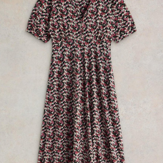 Young Ideas/Henmores - Megan Jersey Dress - Blue Print - 8