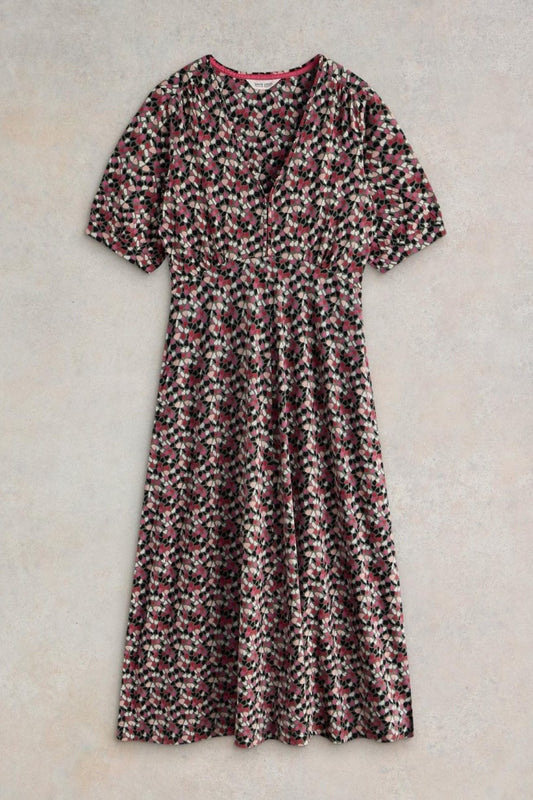 Young Ideas/Henmores - Megan Jersey Dress - Blue Print - 8