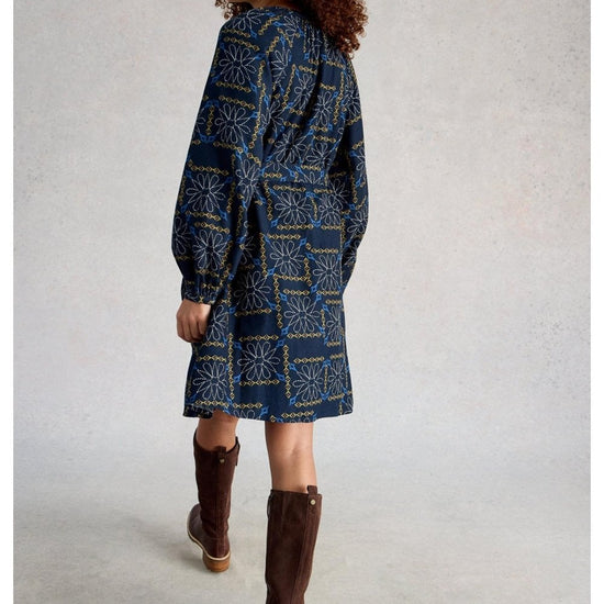 Young Ideas/Henmores - Monique Swing Dress - Blue Multi - 8