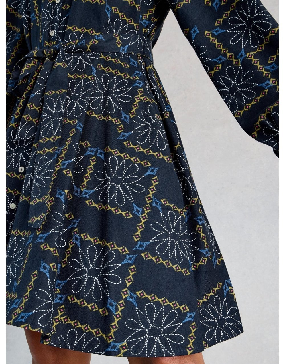 Young Ideas/Henmores - Monique Swing Dress - Blue Multi - 8