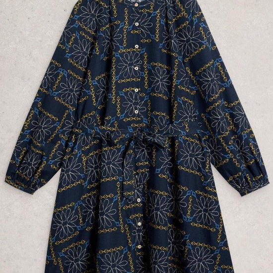 Young Ideas/Henmores - Monique Swing Dress - Blue Multi - 8