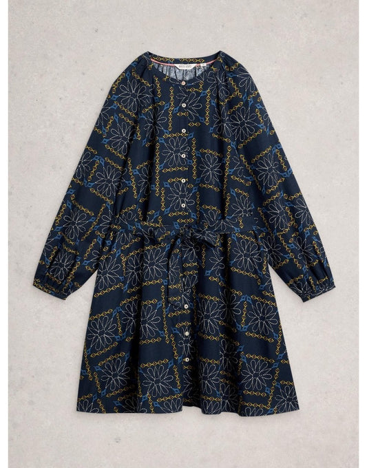 Young Ideas/Henmores - Monique Swing Dress - Blue Multi - 8