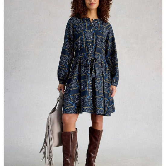 Young Ideas/Henmores - Monique Swing Dress - Blue Multi - 8