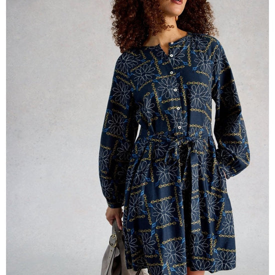 Young Ideas/Henmores - Monique Swing Dress - Blue Multi - 8