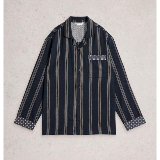 Young Ideas/Henmores - Moorland Flannel Pj Top - Navy Multi - M