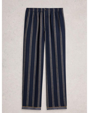 Young Ideas/Henmores - Moorland Flannel Pj Trouser - Navy Multi - M