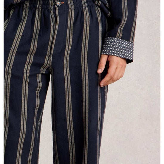 Young Ideas/Henmores - Moorland Flannel Pj Trouser - Navy Multi - M