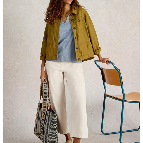 Young Ideas/Henmores - Nelly Notch Neck Tee - Mid Blue - 8