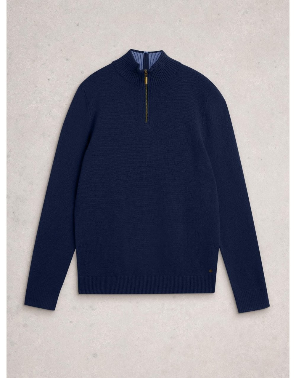Young Ideas/Henmores - Newport Merino 1/4 Zip Jumper - Dark Navy - M
