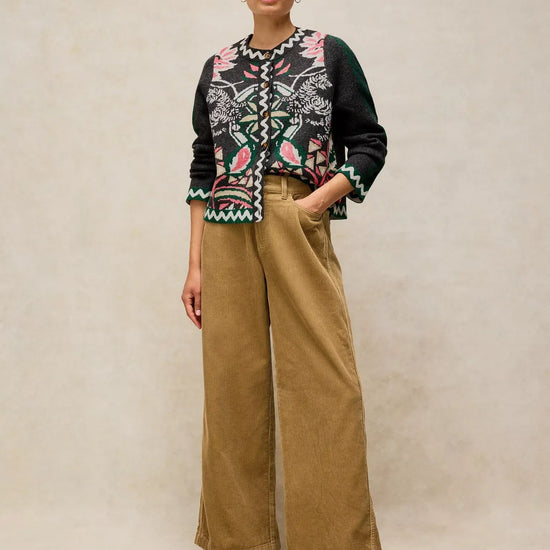 Young Ideas & Henmores -Nomad Knit Jacket -Grey Multi -8
