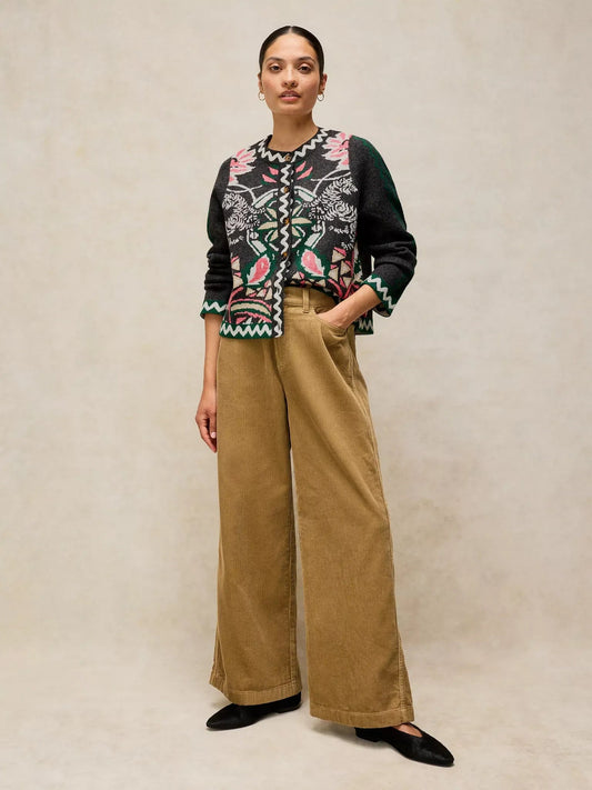 Young Ideas & Henmores -Nomad Knit Jacket -Grey Multi -8