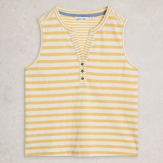 Young Ideas/Henmores - Nora Notch Stripe Vest - Yellow Multi - 8
