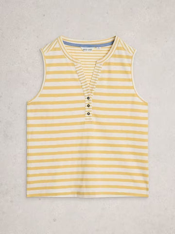 Young Ideas/Henmores - Nora Notch Stripe Vest - Yellow Multi - 8