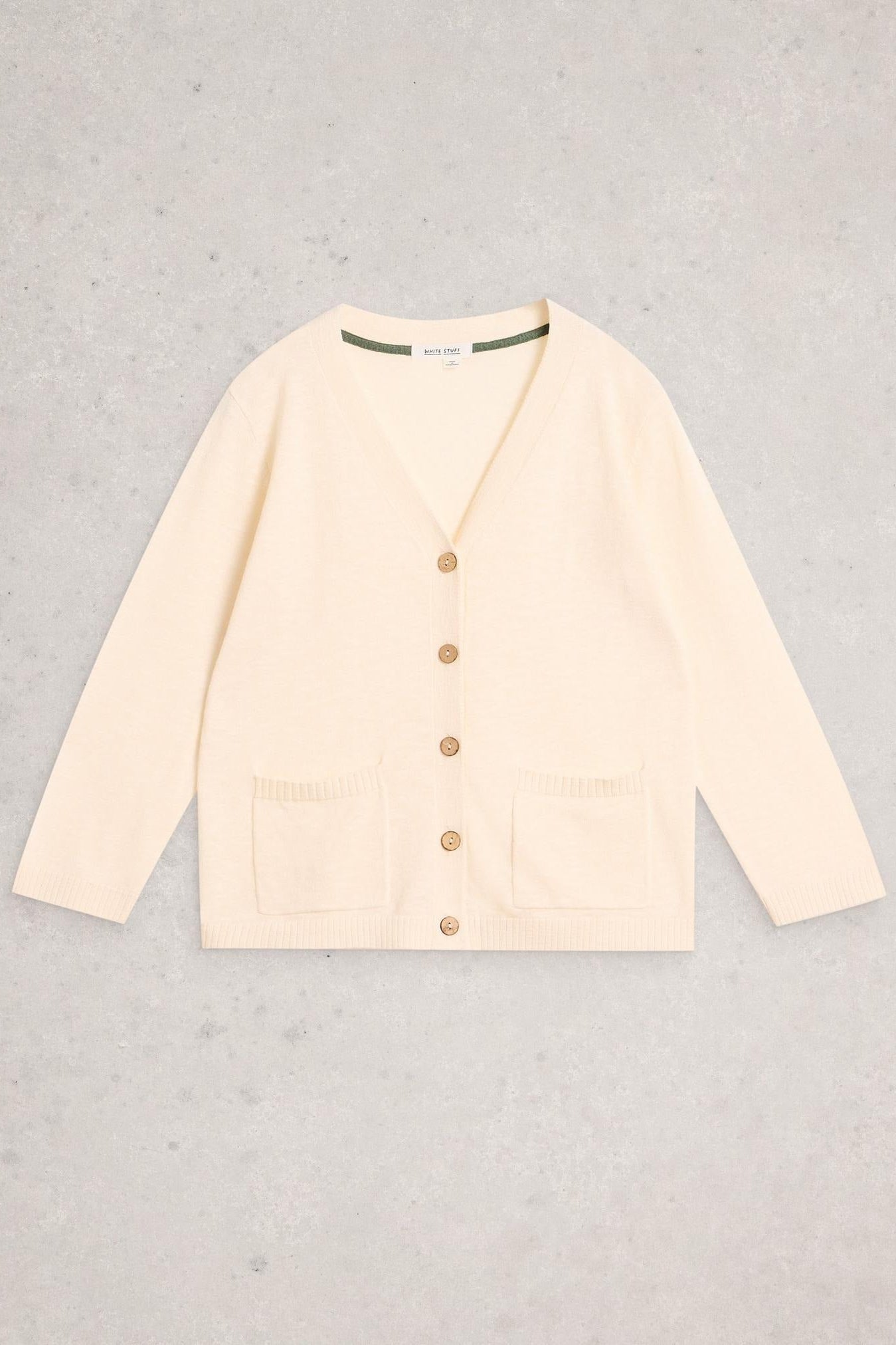 Young Ideas/Henmores - Nova Linen Blend Cardi - Nat White - 8
