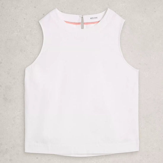 Young Ideas & Henmores - Paradise Linen Vest - White - 8