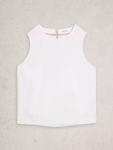Young Ideas & Henmores - Paradise Linen Vest - White - 8