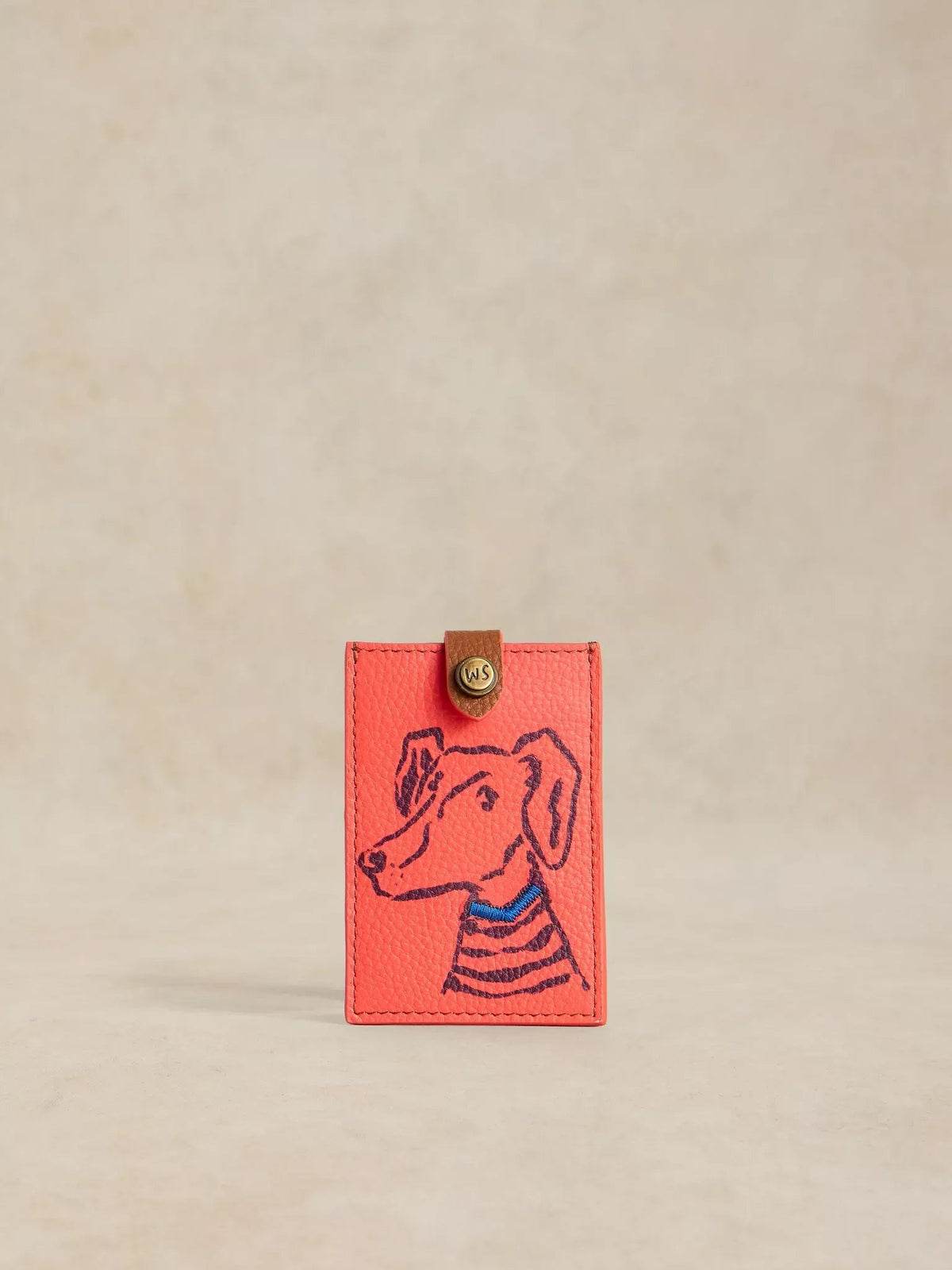 Young Ideas & Henmores -Pet Pals Card Holder -Mid Red -OS