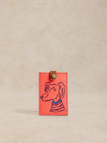 Young Ideas & Henmores -Pet Pals Card Holder -Mid Red -OS