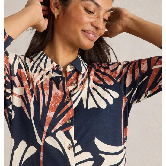 Young Ideas/Henmores - Rua Jersey Shirt Dress - Black Print - 8