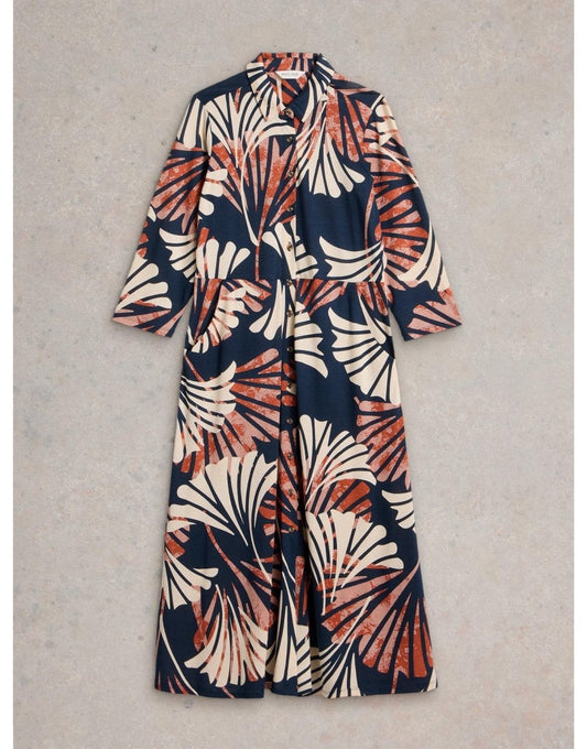 Young Ideas/Henmores - Rua Jersey Shirt Dress - Black Print - 8